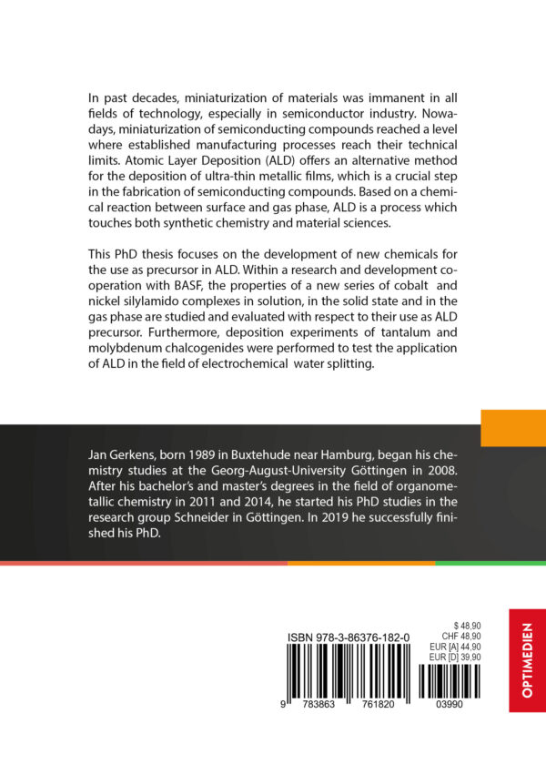 Design of Metal-Organic Molecular Precursors for Atomic Layer Deposition – Bild 2