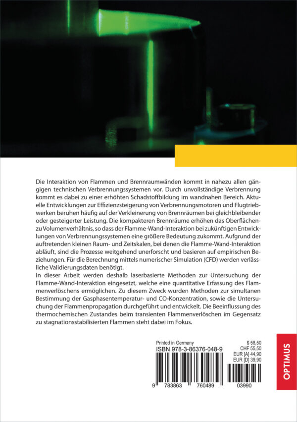 Laserbasierte Untersuchung der Flamme-Wand-Interaktion – Bild 2