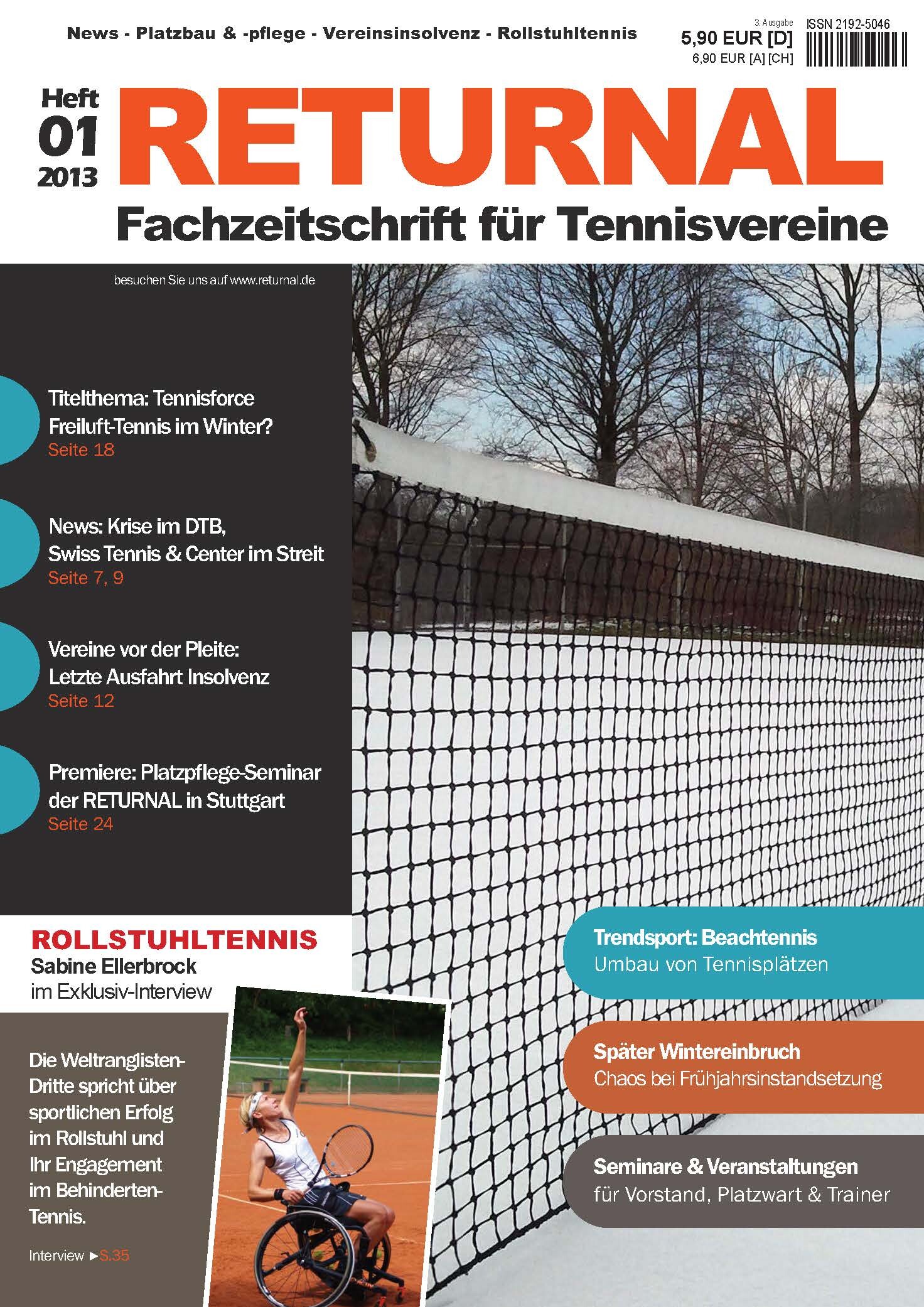 RETURNAL - Fachzeitschrift für Tennisvereine (Ausgabe 3) 1 RETURNAL - Fachzeitschrift für Tennisvereine (Ausgabe 3)