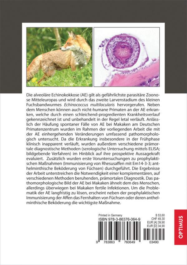 Untersuchungen zur Diagnostik und Prophylaxe der alveolären Echinokokkose bei Makaken – Bild 2