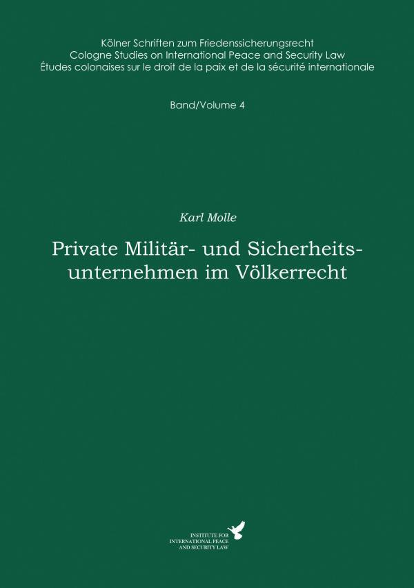 Private Militär- und Sicherheitsunternehmen im Völkerrecht
