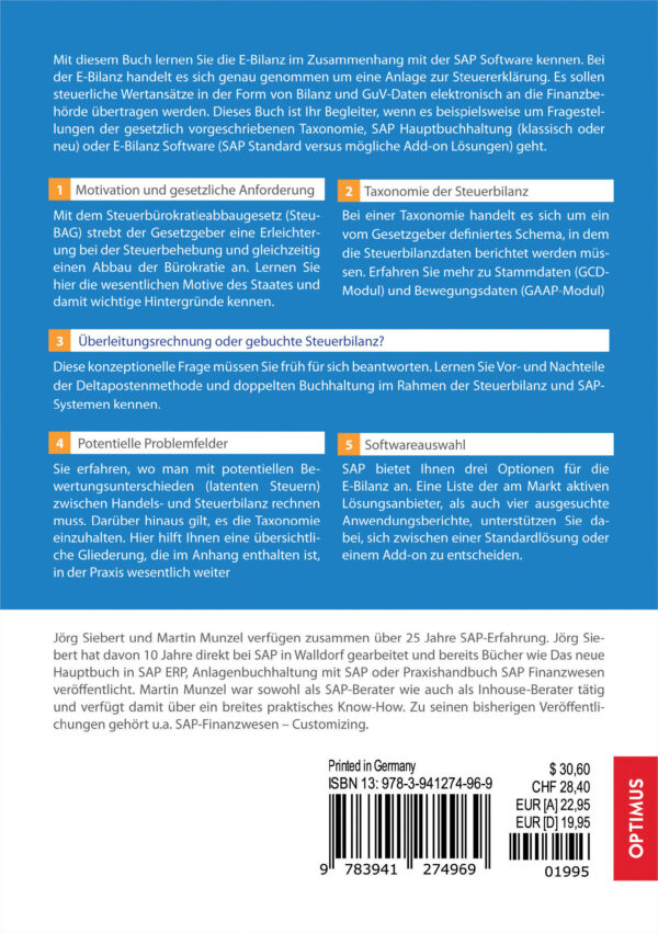 E-Bilanz und SAP® | 1. Auflage – Bild 2